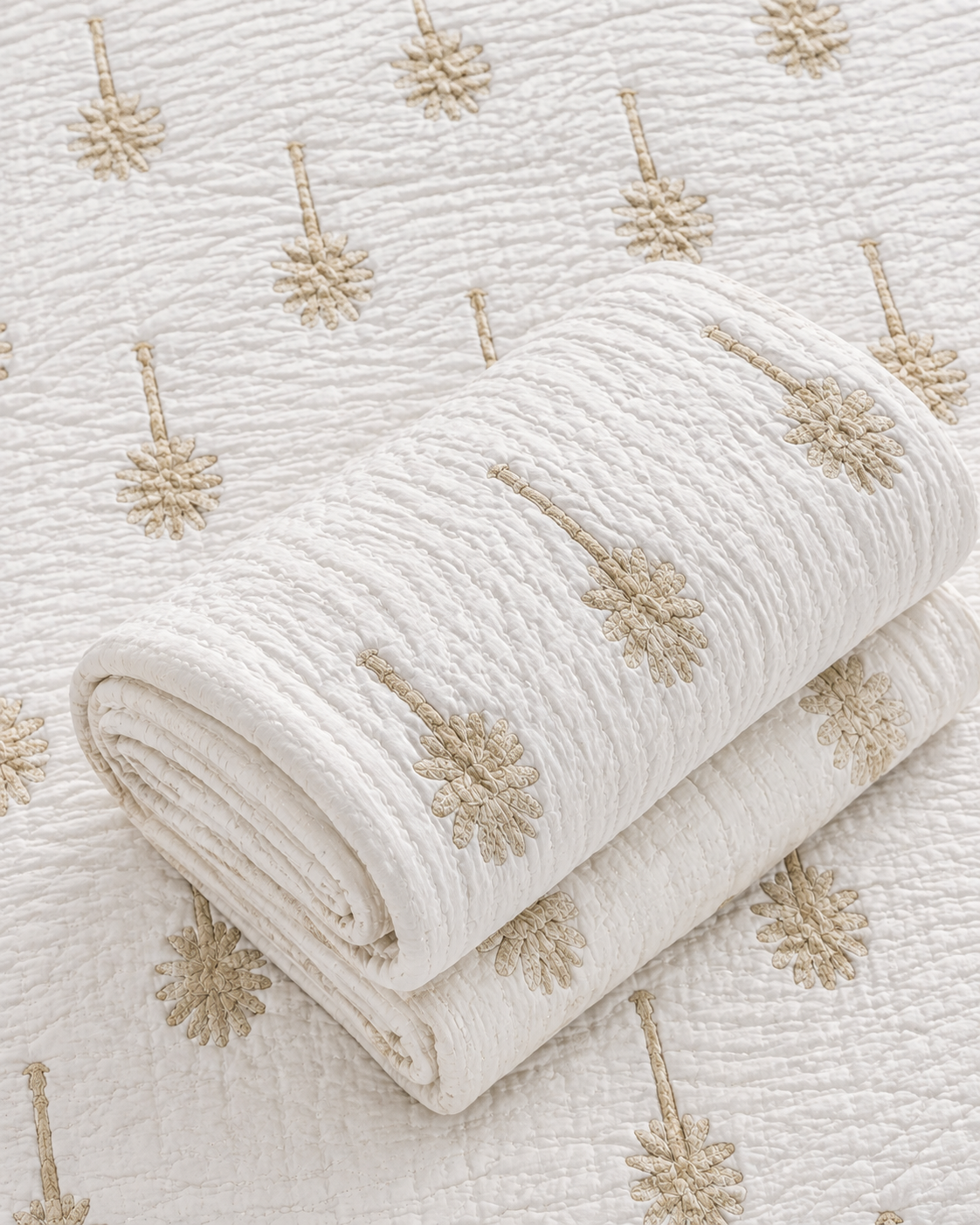 Floral Dreams Cotton Reversible Quilted Kids’ Blanket