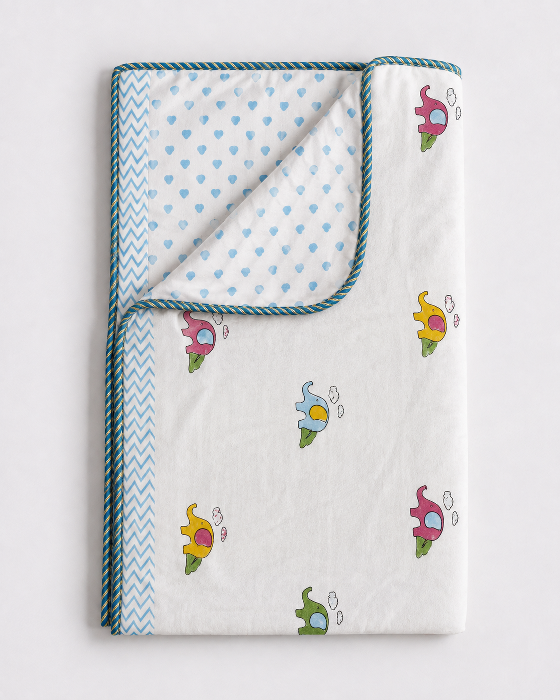 Gentle Tusker Reversible Cotton Kids Blanket