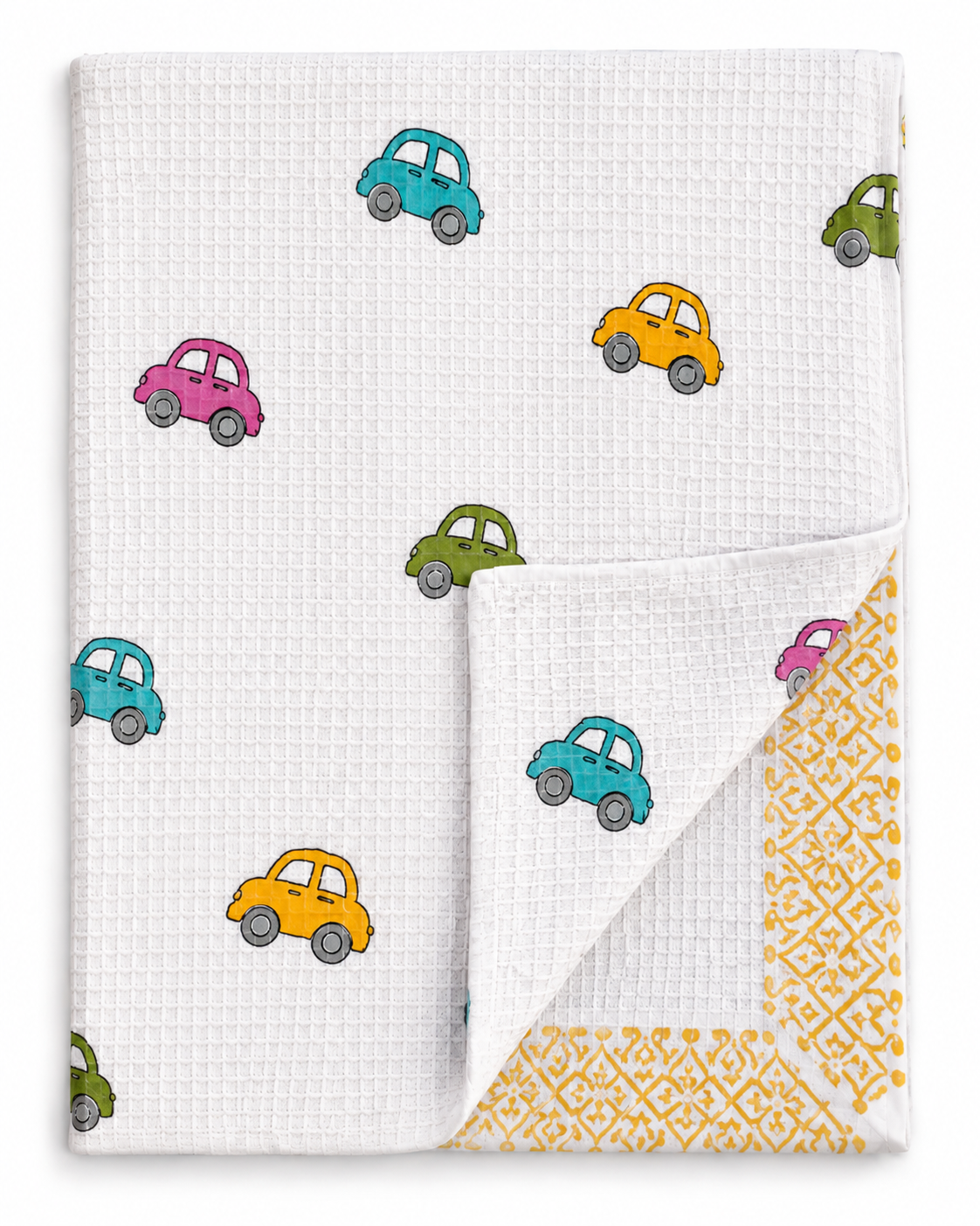 Little Racer Waffle Cotton Kids Towel