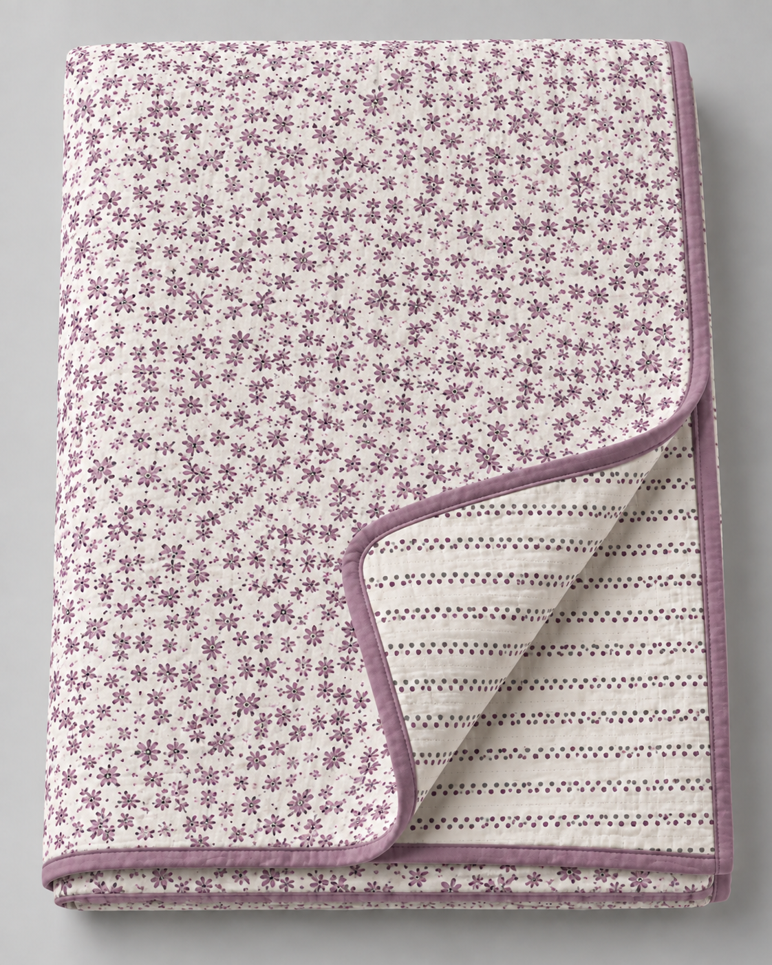 Floral Print Reversible Double Bed Dohar