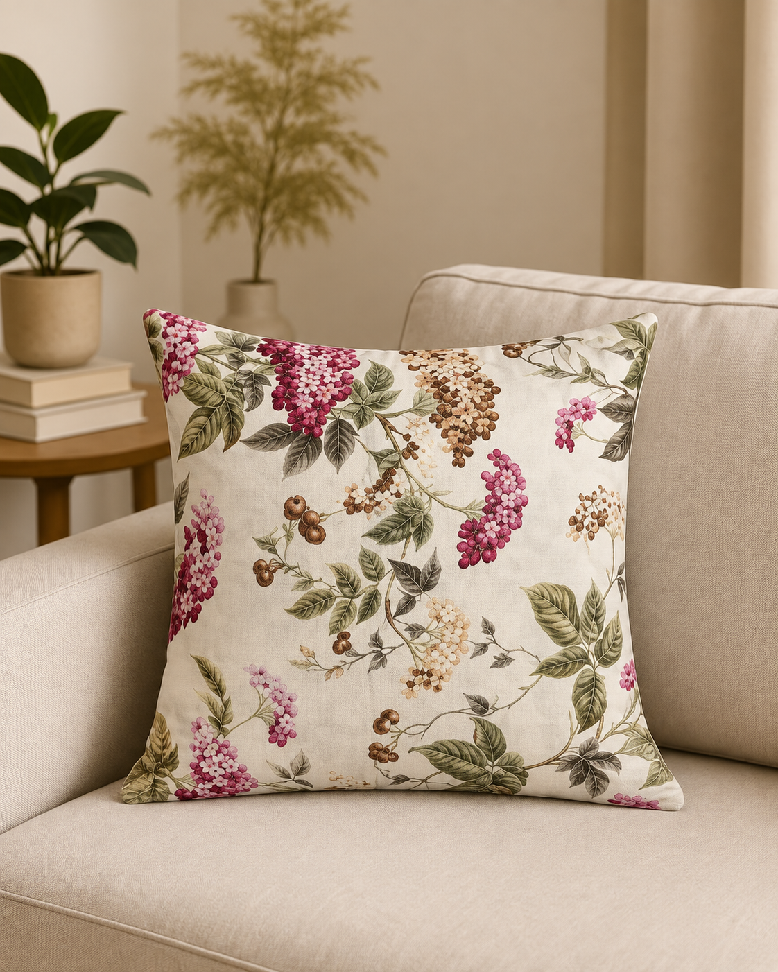 Floral Printed Cushion Covers – Set of 5