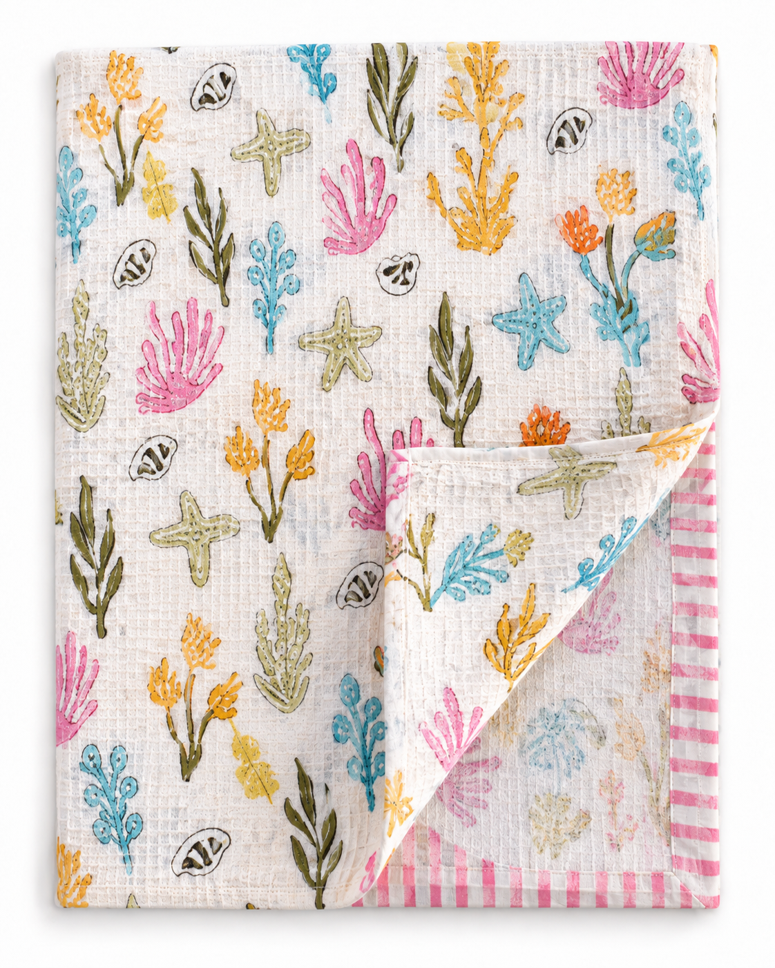 Coastal Dreams Waffle Cotton Kids Towel