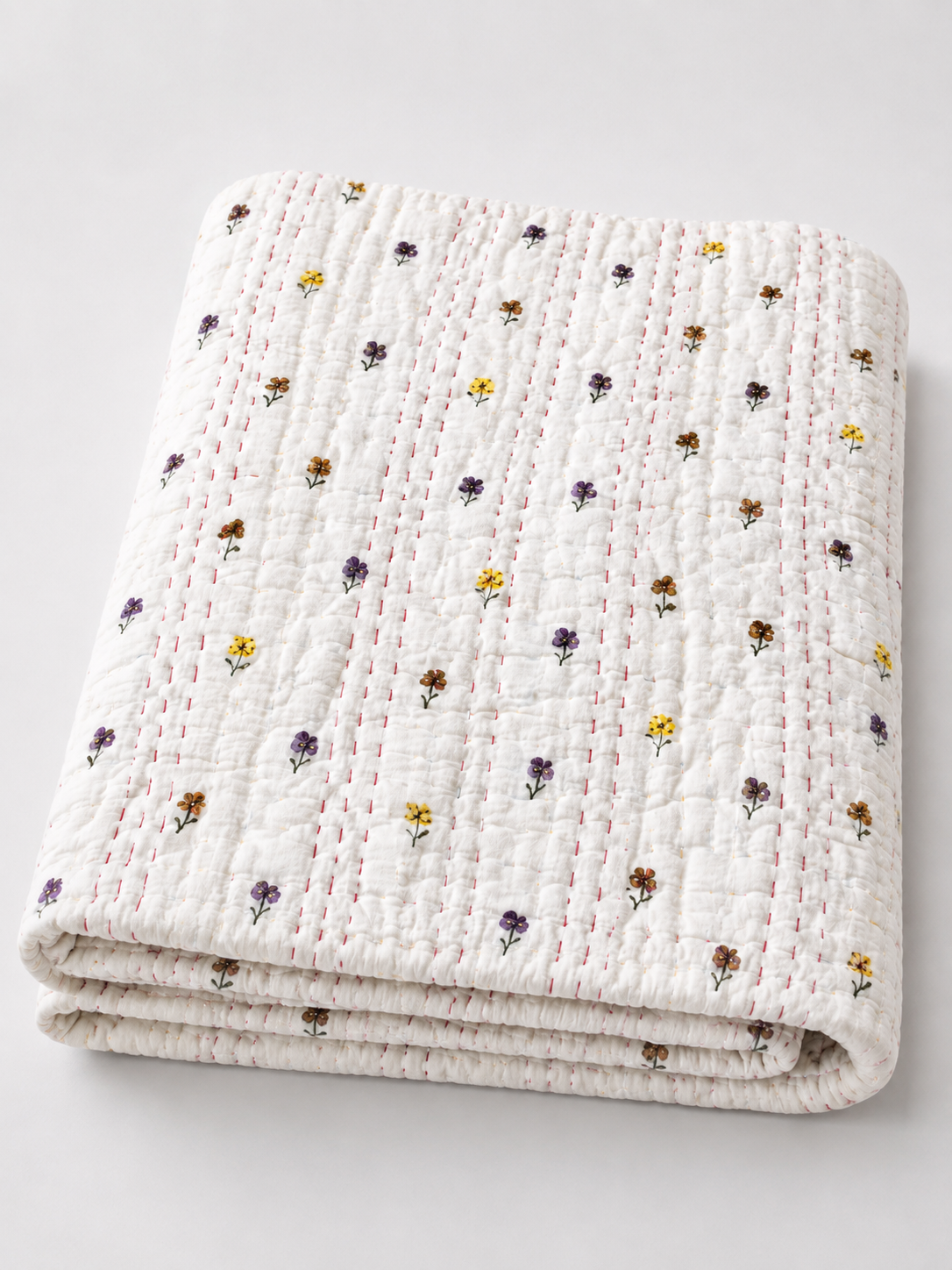 Baby Kantha Quilts Cherry Flower Baby Qulits