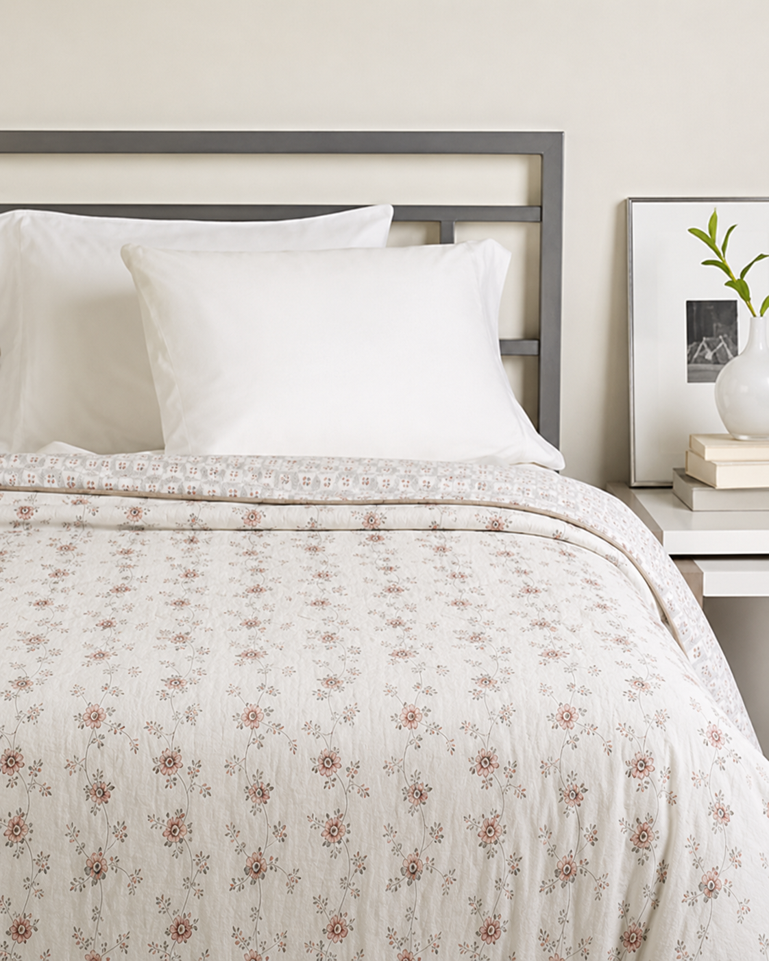 Whispering Bloom Hand Block Printed Pure Cotton Adult Dohar