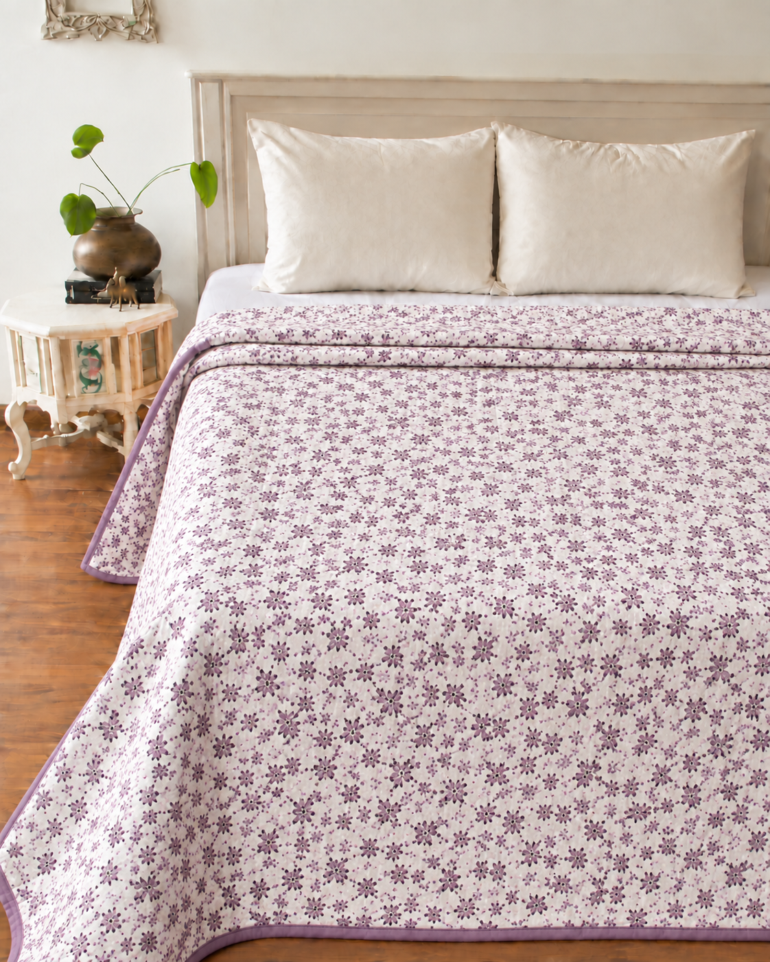 Floral Print Reversible Double Bed Dohar