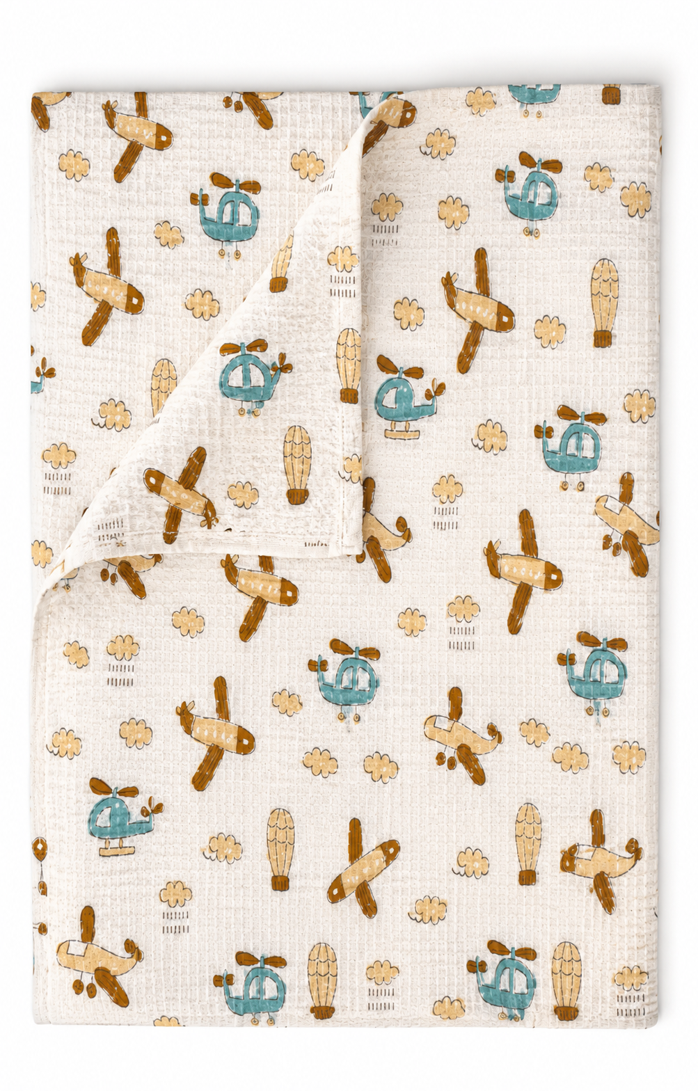 Little Aviator Waffle Cotton Baby Towel