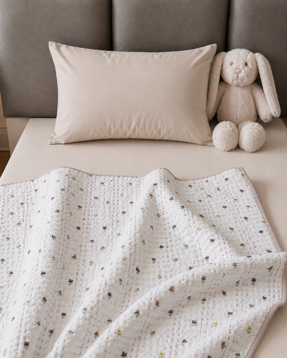 Baby Kantha Quilts Cherry Flower Baby Qulits