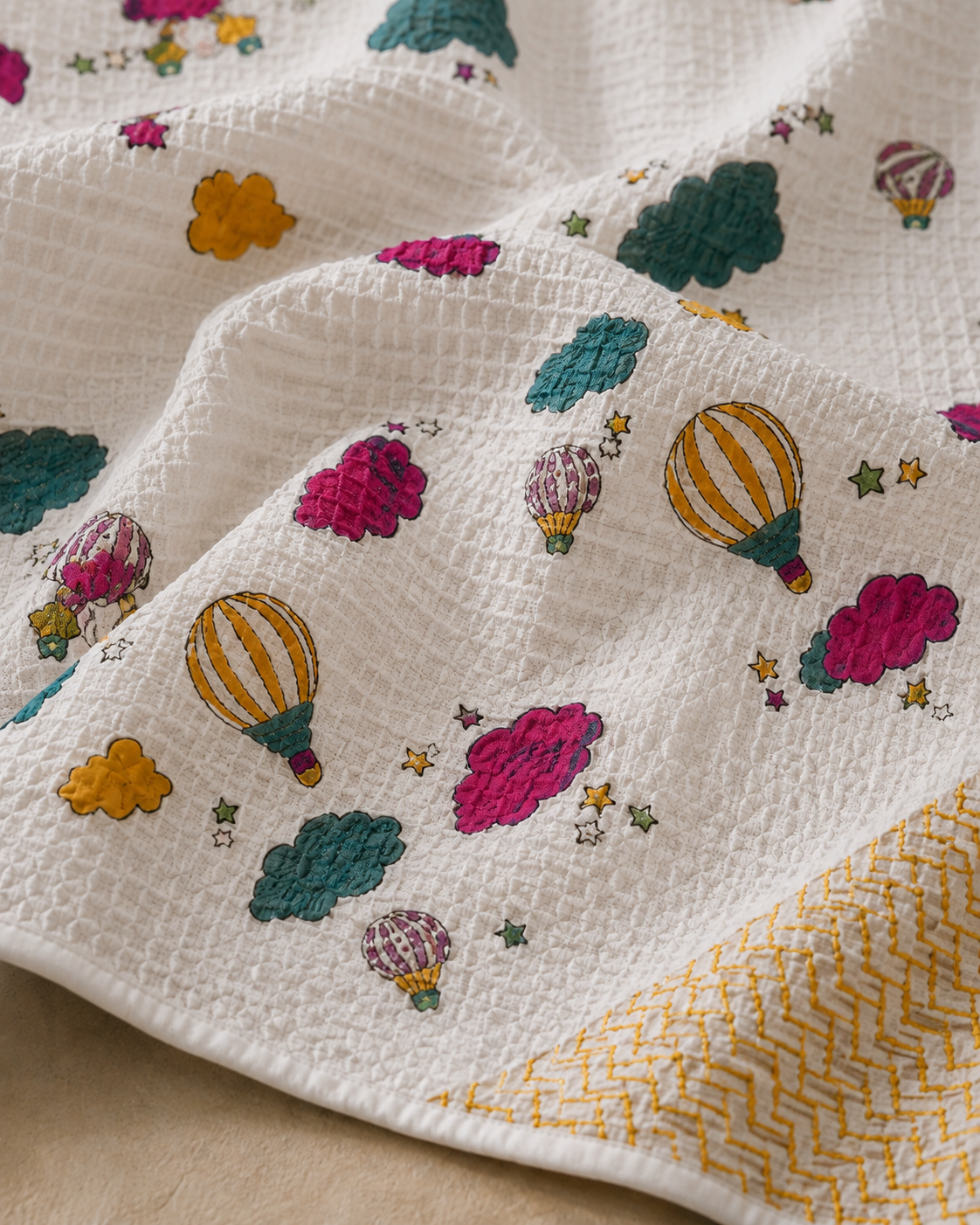 Little Joy Parade Waffle Cotton Kid's Towel