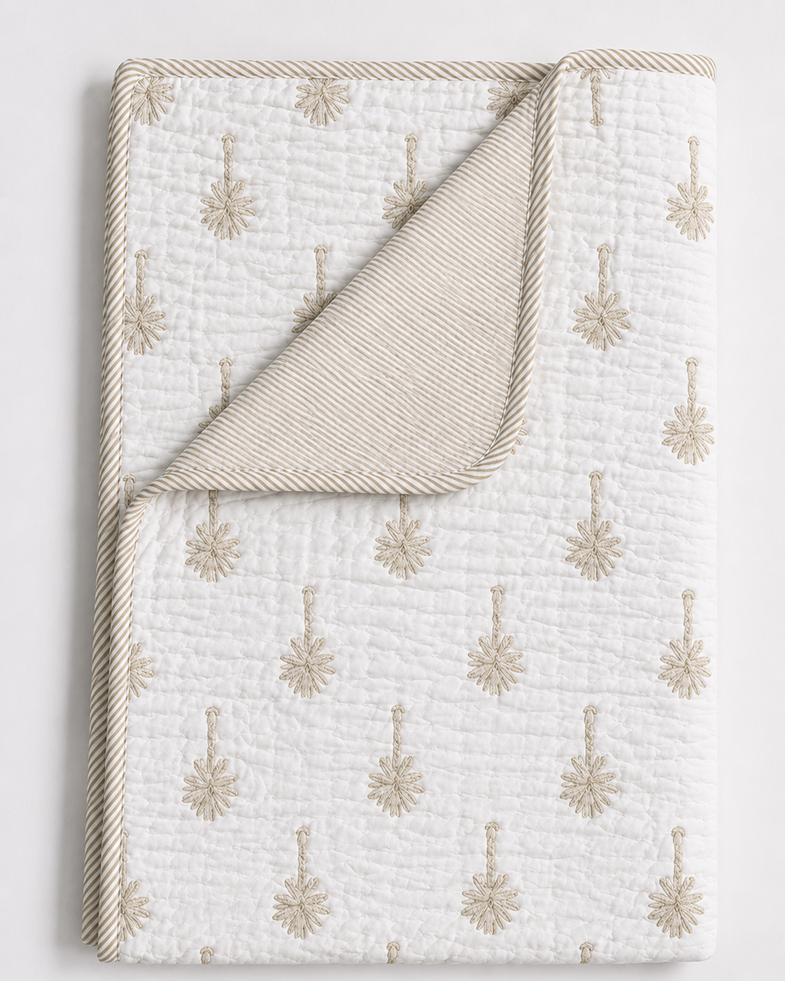 Floral Dreams Cotton Reversible Quilted Kids’ Blanket