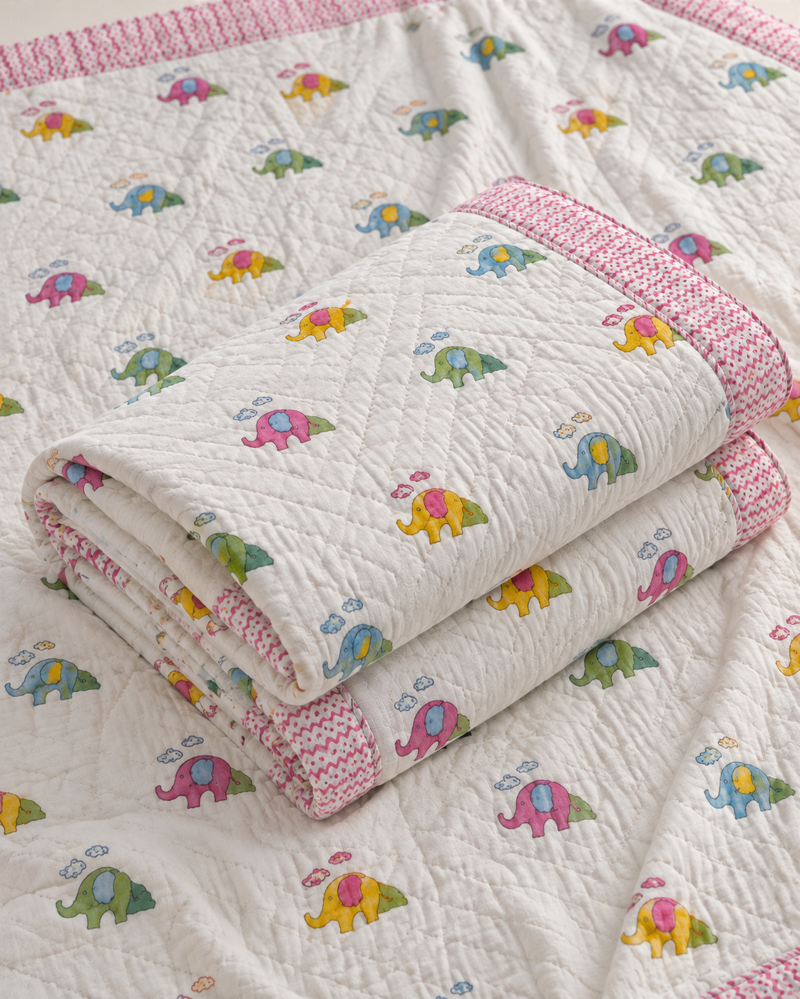Playful Elephant Kids Blanket