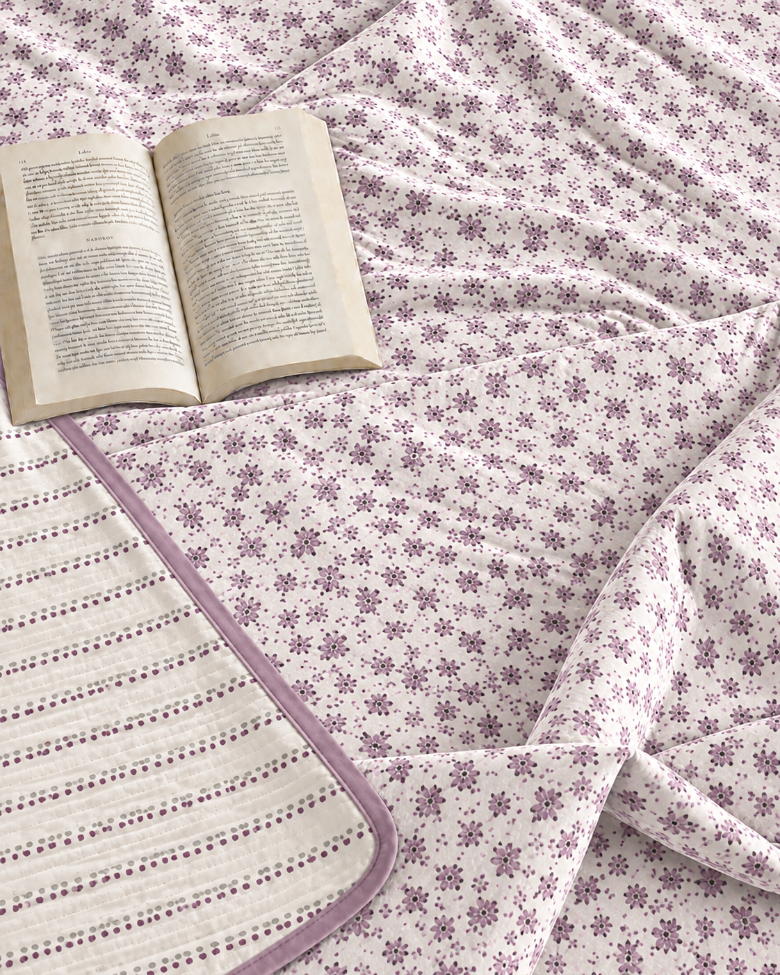 Floral Print Reversible Double Bed Dohar