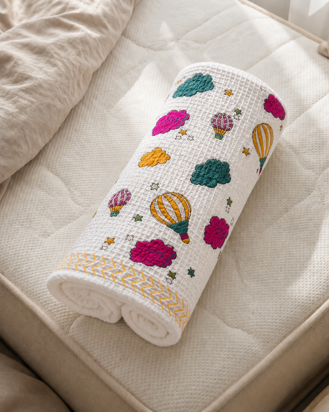 Little Joy Parade Waffle Cotton Kid's Towel