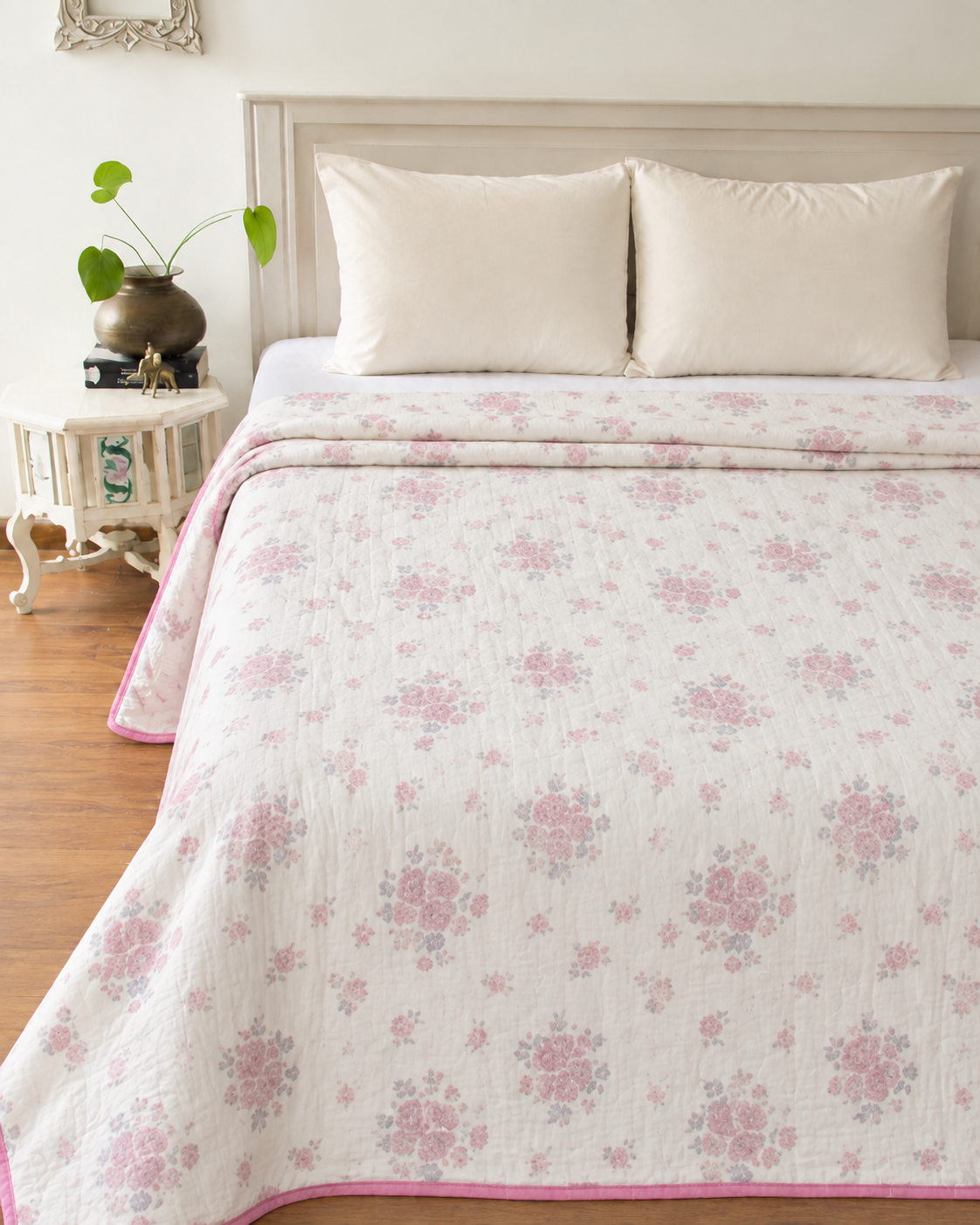 Floral Printed Muslin Double Bed Dohar