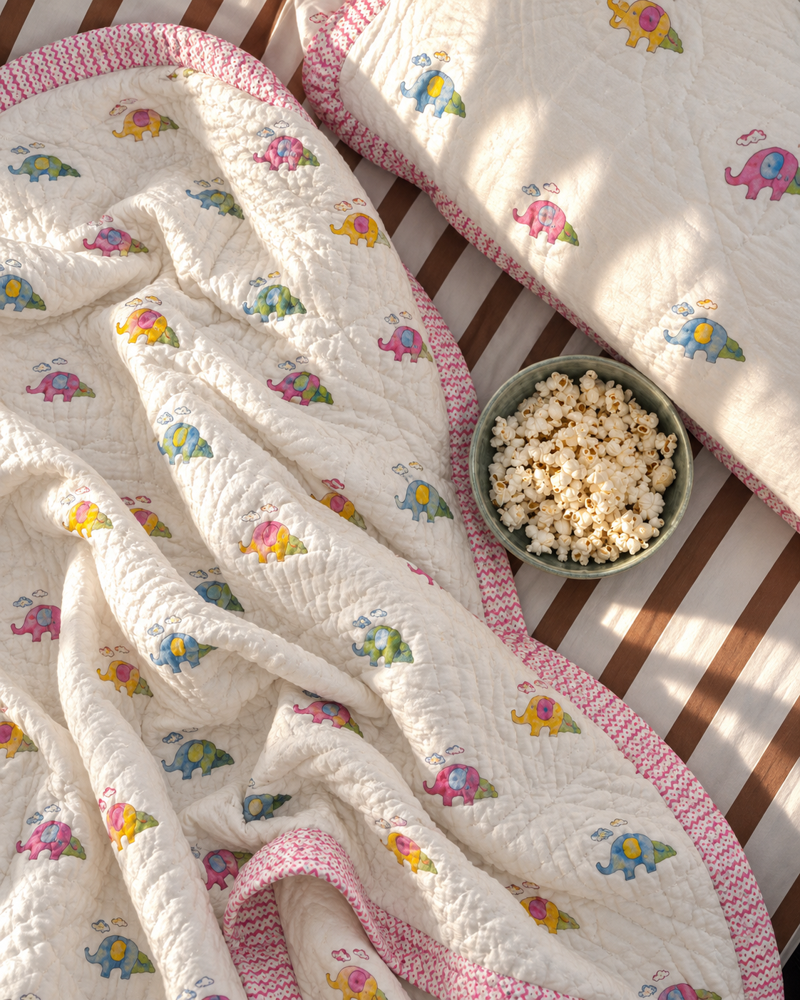 Playful Elephant Kids Blanket