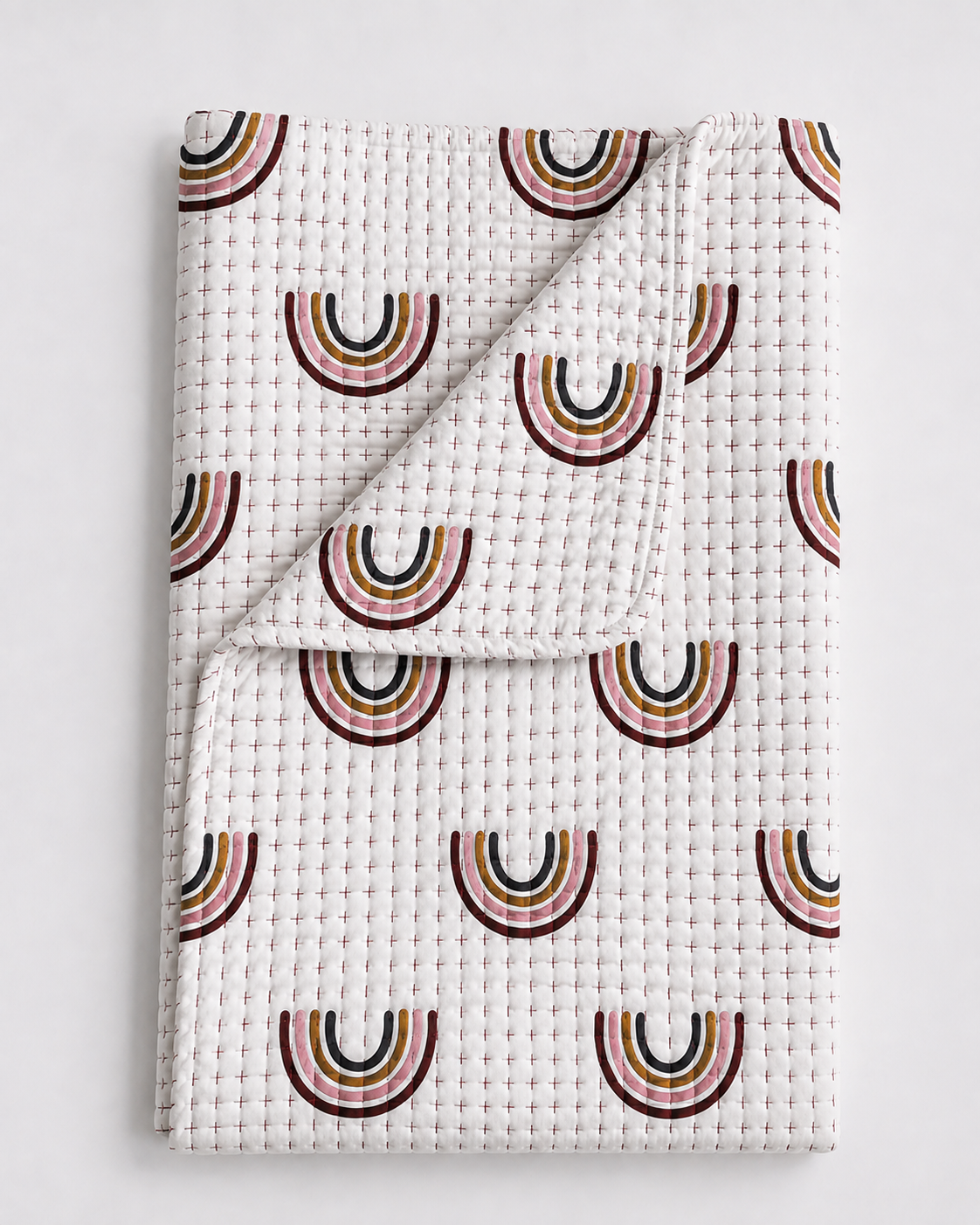 Baby Kantha Quilts Rainbow Baby Kantha Quilt
