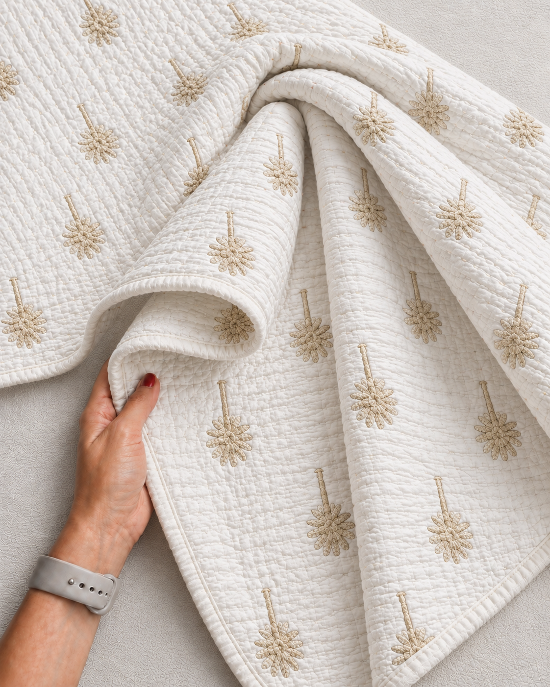 Floral Dreams Cotton Reversible Quilted Kids’ Blanket