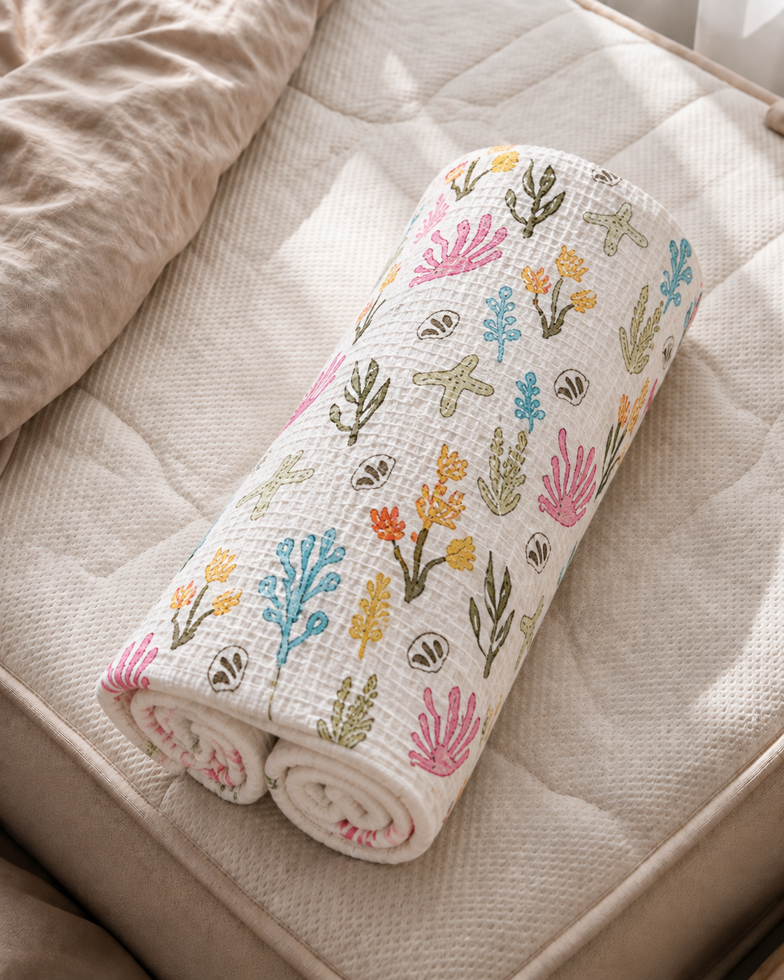 Coastal Dreams Waffle Cotton Kids Towel