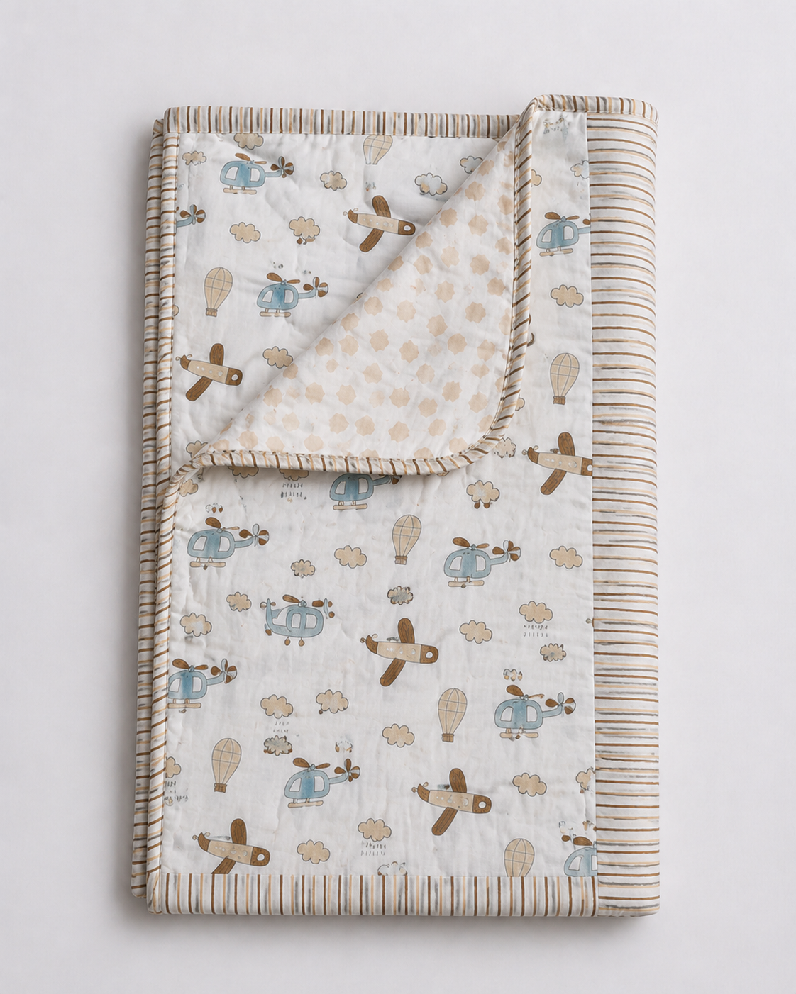 Little Aviator Adventures Kids’ Cotton Single Bed Dohar