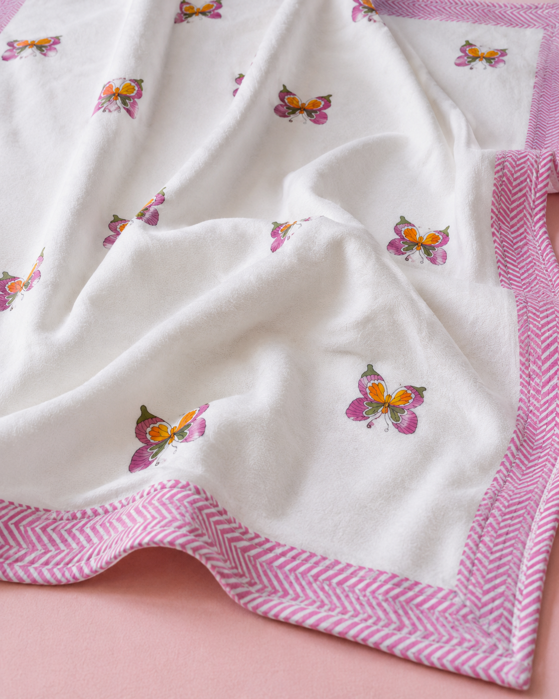 Butterfly Wishes Kids’ Cotton Single Bed Dohar