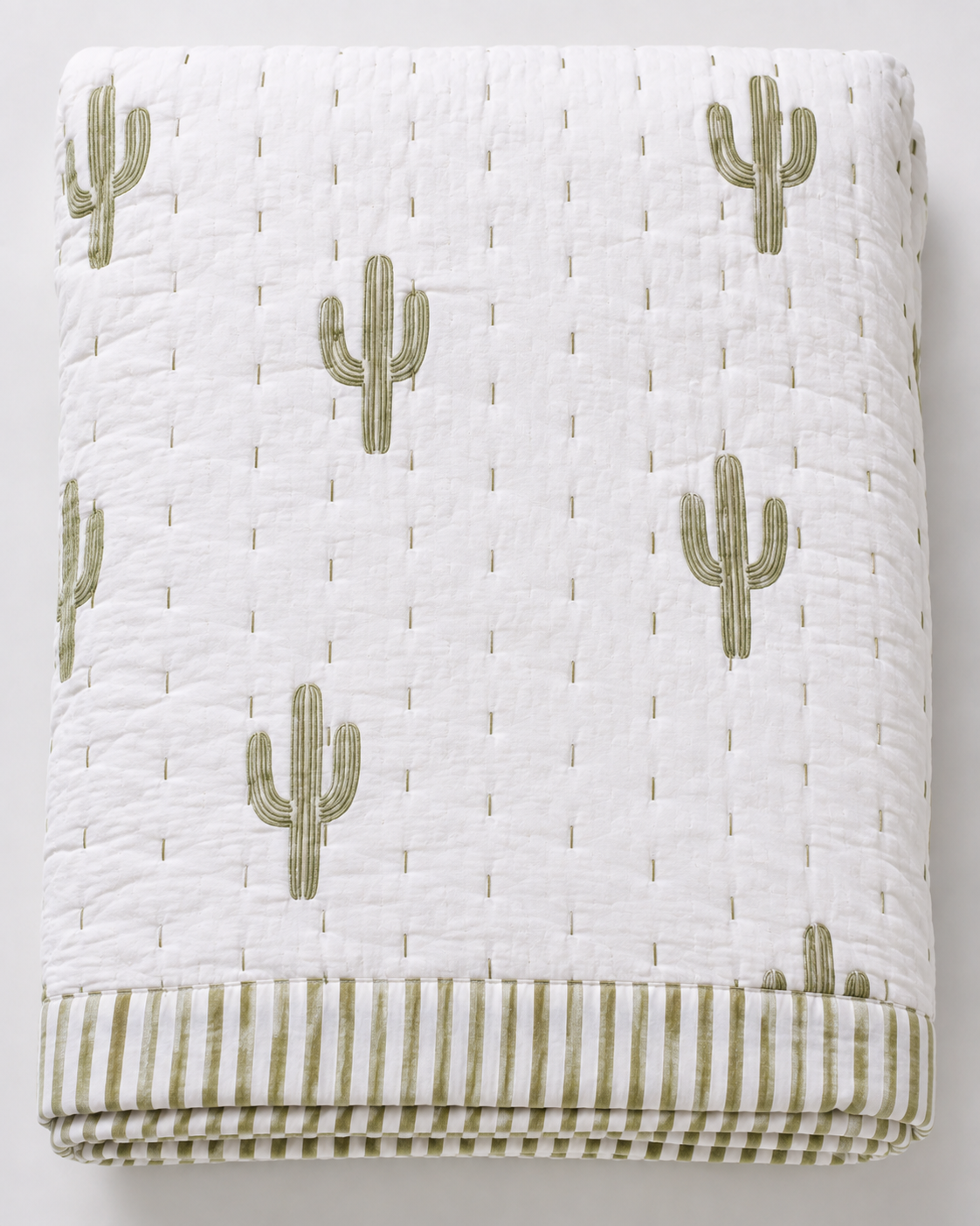 Adults Kantha Quilts Cactus dults Kantha Quilts