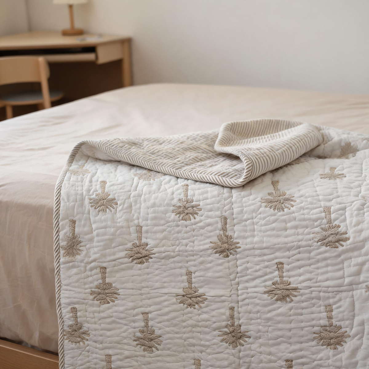 Baby Kantha Quilts Palm Golden Baby Qulit